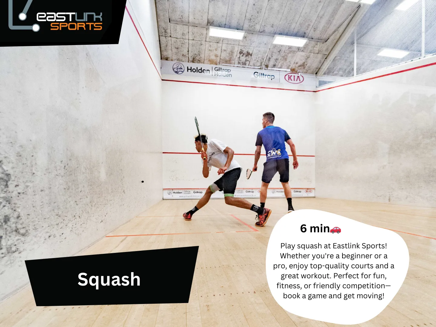 Original guidebook panel: eastlink sports squash hamilton