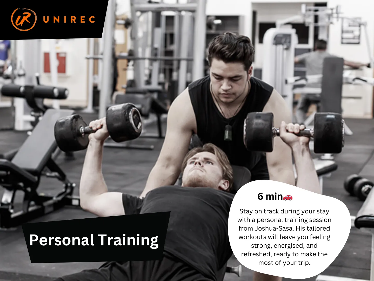 Original guidebook panel: unirec personal training hamilton